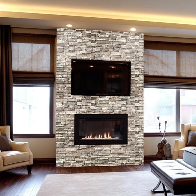 Yutianli 10PSC 3D Wall Panels Peel and Stick Faux Brick Wall Panels - Image 5