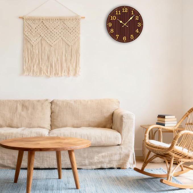 Wall Clock, Modern Wall Clocks Battery Operated, Silent Non Ticking Clock - Image 7
