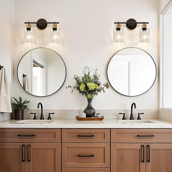 MOKATNG Bathroom Light Fixtures, 2-Light Coastal Vanity Lights - Image 3