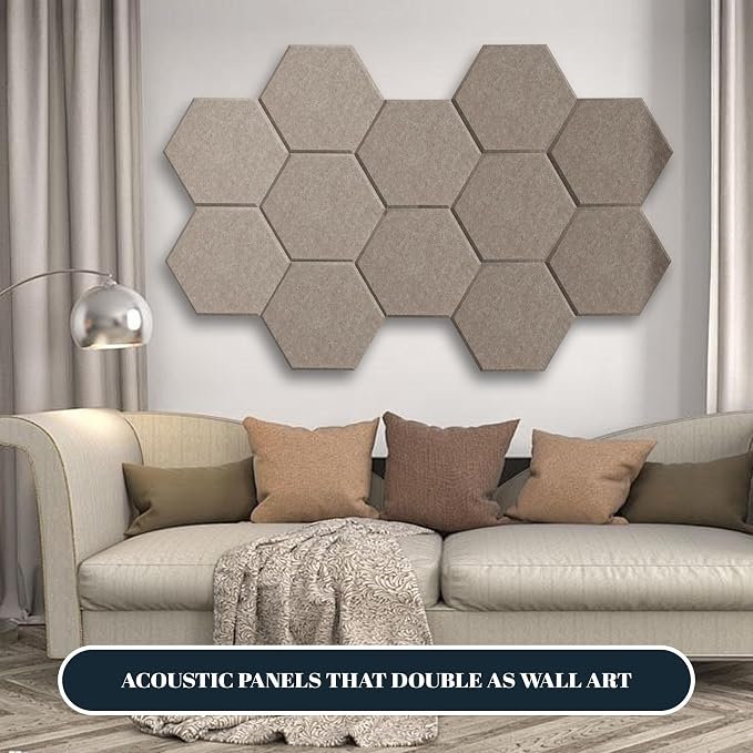 15 Pack Hexagon Sound Proof Foam Panels - Image 5
