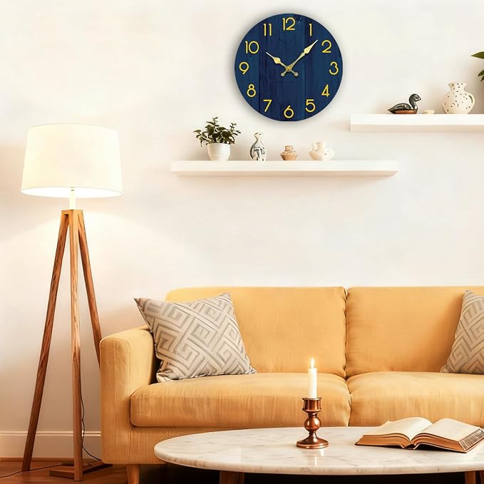 Wall Clock, Modern Wall Clocks Battery Operated, Silent Non Ticking Clock - Image 8