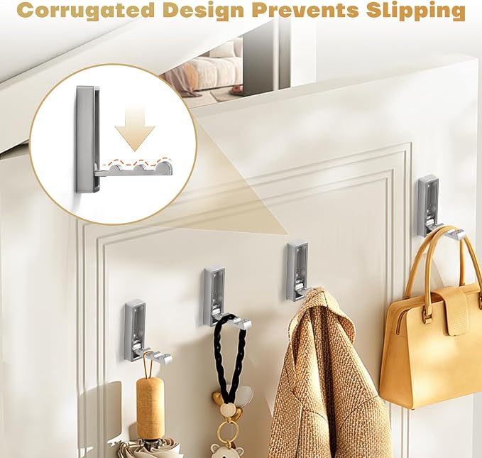 Folding Wall Hook, Heavy Duty Zinc Alloy No Rust Fold Up Hooks - Image 4