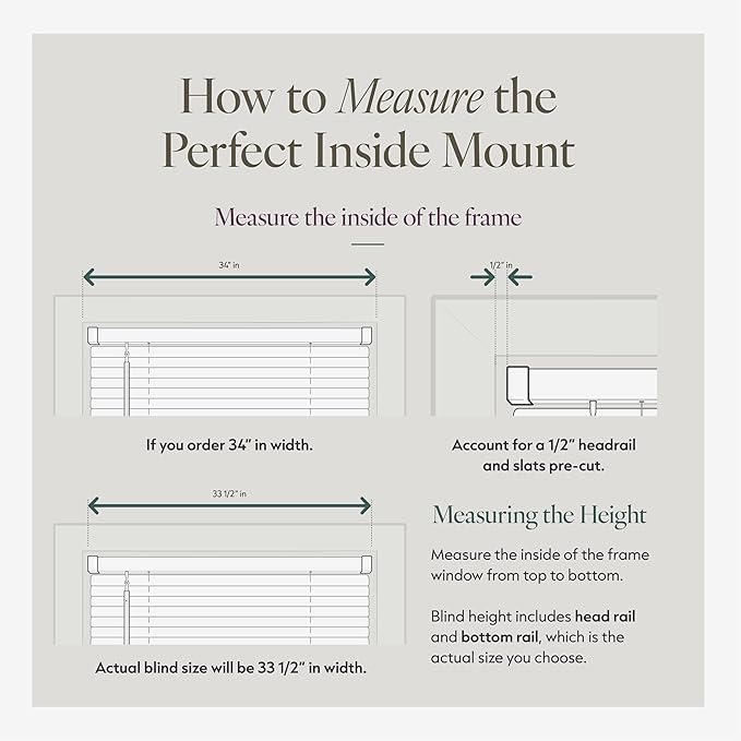 CHICOLOGY Cordless Mini Blinds, 1 Inch Vinyl Window Blinds, Room Darkening & - Image 7