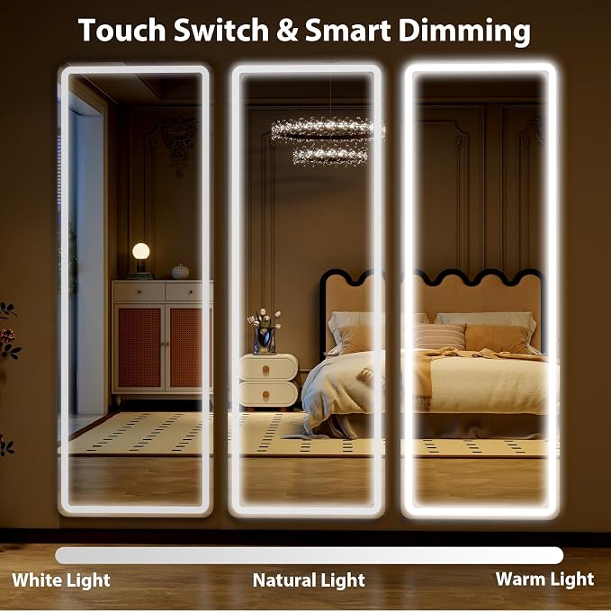 Full Length Mirror with LED Lights, LED Mirrors Full Length Floor Mirror Full - Image 6