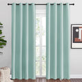 NICETOWN Aqua Blue Blackout Curtains 86" Long by NICETOWN