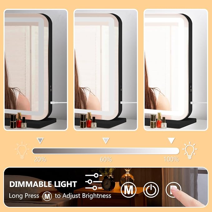 Ratsamee Black 26" x 20" Vanity Mirror - Image 4