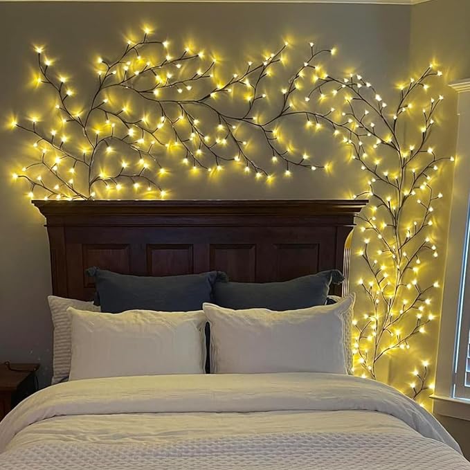 NIDISETPJAS 2Pcs Enchanted Willow Vine Lights - Image 3