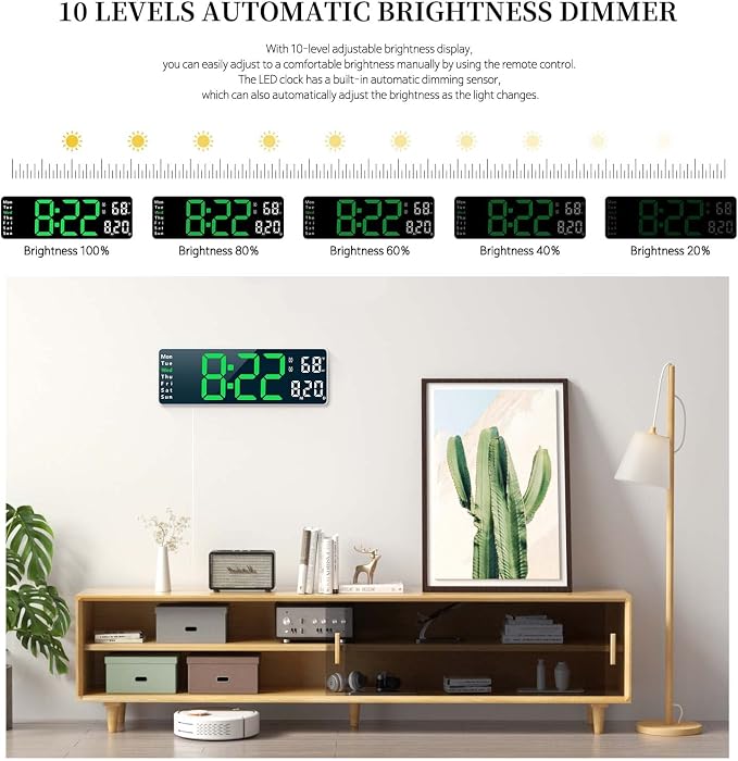 Digital Clock, Digital Wall Clock - Image 6