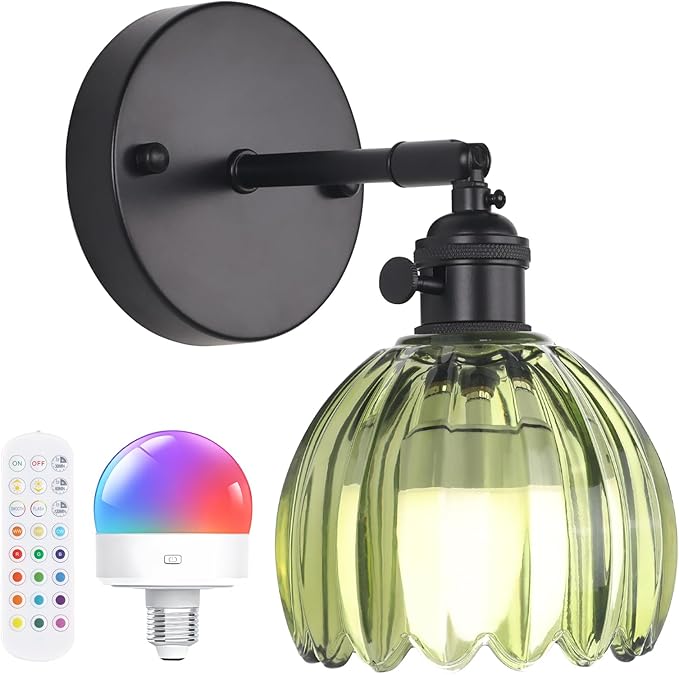 Shenmoyl Vintage Battery Operated Wall Sconce by Shenmoyl