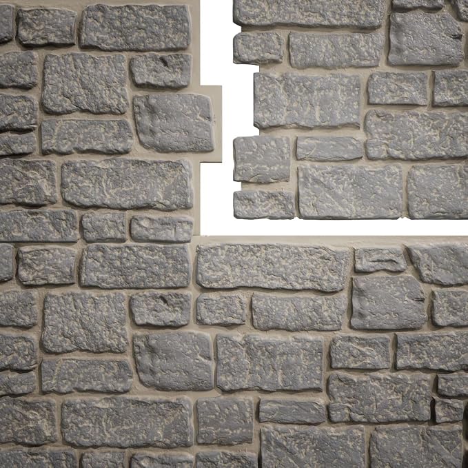EverStone Cobblestone Faux Stone Panel, Birch Color - Image 9