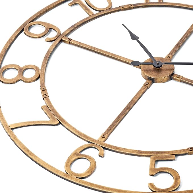 Large Wall Clock for Living Room Decor–48 Inch Silent Non-Ticking Modern - Image 4