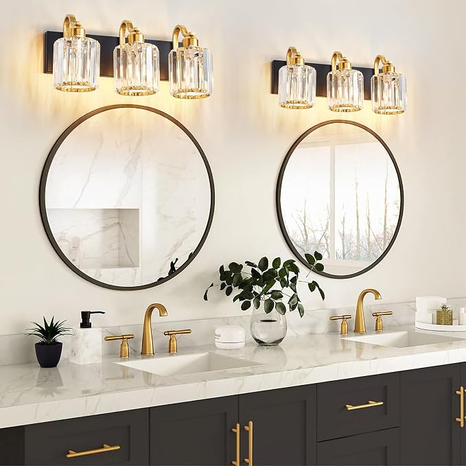 Modern Crystal Bathroom Vanity Lights, Crystal Wall Lighting - Image 7