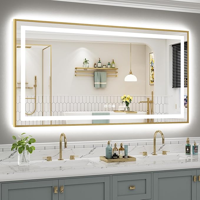 66x36 Inch LED Bathroom Mirror by Briivuemodernmirrors