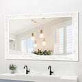 Tanmicoshomy 26 x 40 Inch Rectangle Bathroom Mirror, Natural Shell Framed by Tanmicoshomy