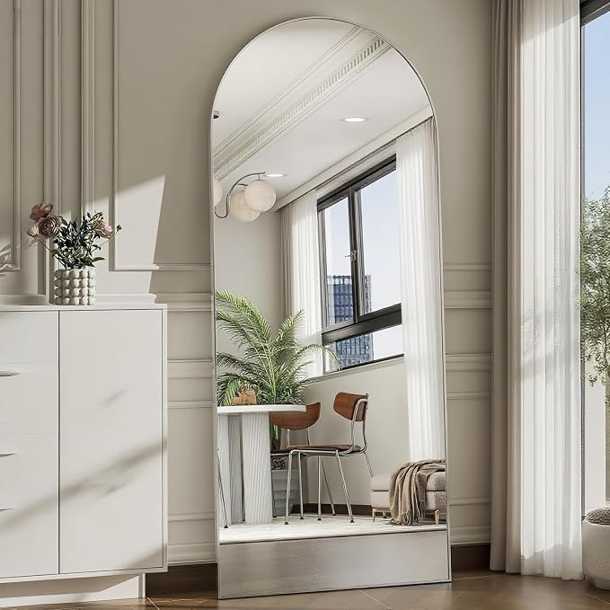 Dewfig Arched Full Length Mirror, Full Body Mirrors by YourSpacePerfectlyReflected
