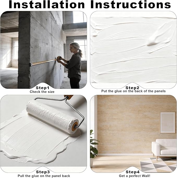 3D Wall Panels - 1PCS 7.9"x11.8" Faux Stone Wall Covering - MCM Modified Clay - Image 6