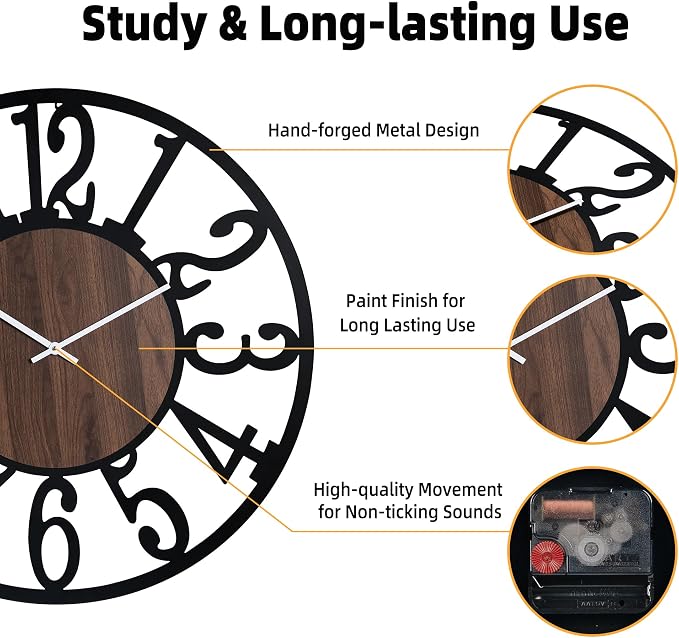 30'' Large Silent Wall Clock - Image 4