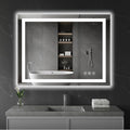 Koonmi 40"x30" LED Mirror for Bathroom, 90CRI Anti-Fog Vanity Mirror by KOONMI