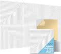 Art3d 6-Pack Self-Adhesive Acoustic Wall Panels by Art3d