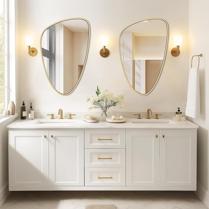 WallBeyond Asymmetrical Mirror, Irregular Wall Mirror, Wall Mirrors Decorative - Image 2