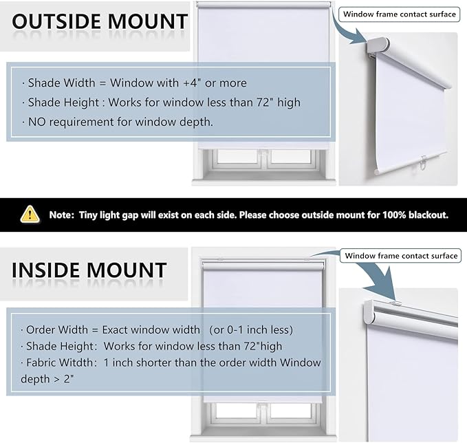 Cordless Roller Shades Blackout Blinds - Image 6