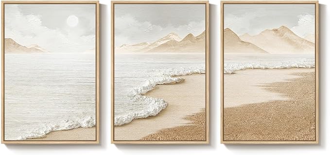 Framed Boho Coastal Beach Wall Art - Image 9