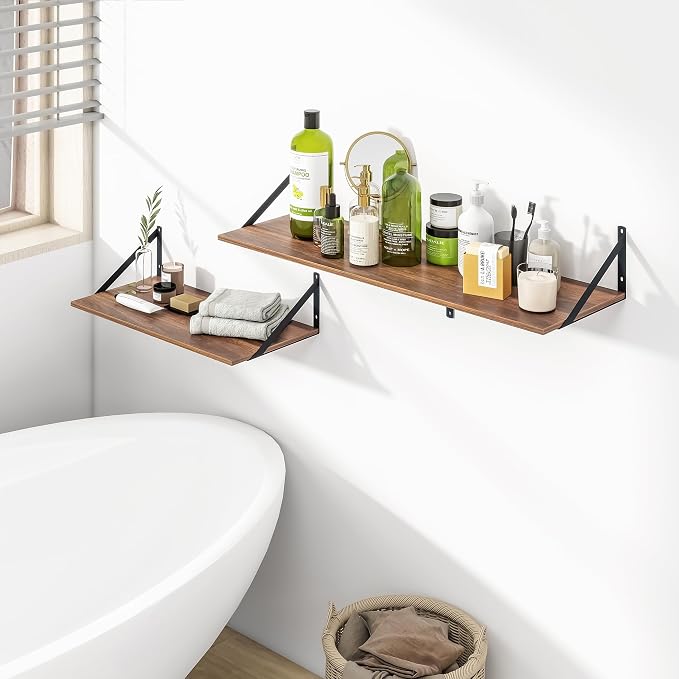 Heimlove 12 Inch Deep Floating Shelves - Image 7
