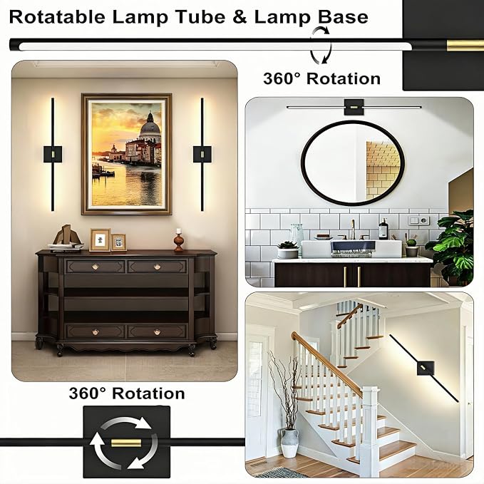 iThird Battery Operated Wall Sconces Set of 2: 10000mAh Rechargeable Wireless - Image 7