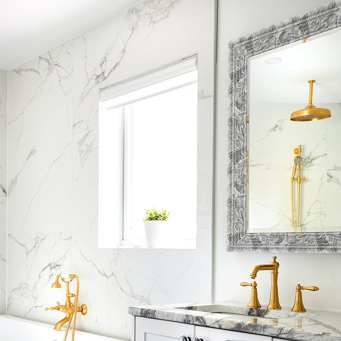 180'' Marble Polyethylene Foam 3D Wall Edging, Self Adhesive Wallpaper Border - Image 6