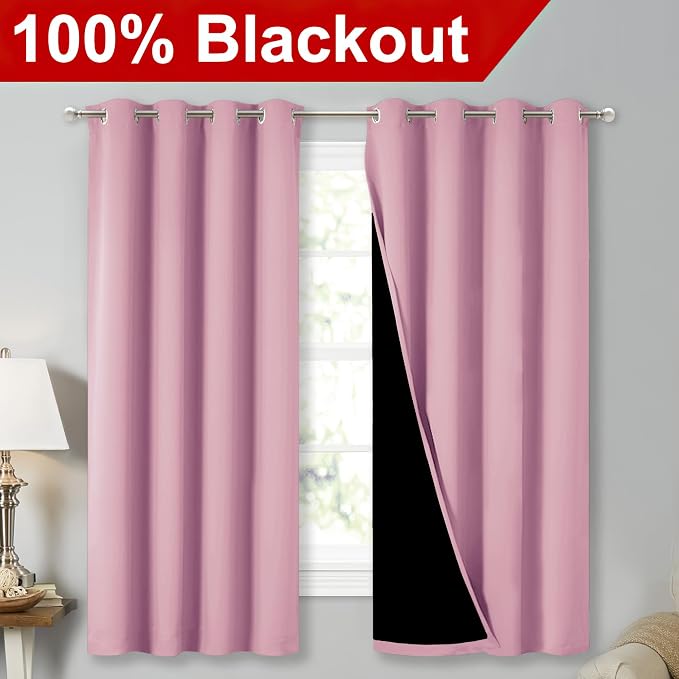 NICETOWN 100% Blackout Curtains - Image 2