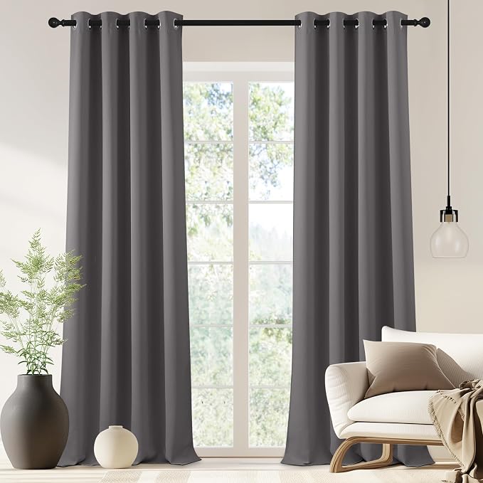 NICETOWN Blackout Doorway Curtain 90 inch Length by NICETOWN