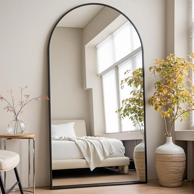 Prywot Arched Full Length Mirror, Modern Full Body Mirrors by Prywot