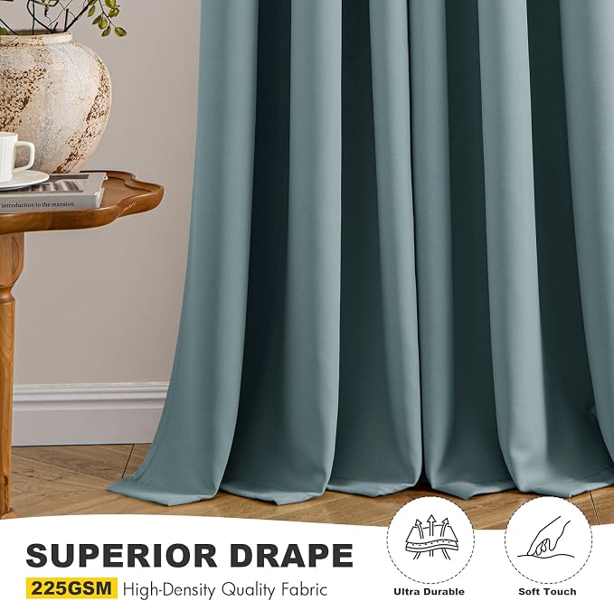 MIULEE Blackout Curtains for Bedroom Living Room 2 Panels, Thermal Insulated - Image 5