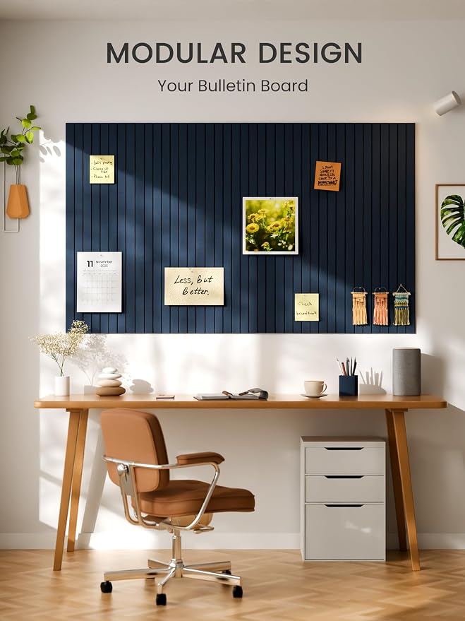 Bumusty Large Cork Board Alternative-48 x 36" Felt Bulletin Board Tiles - Image 6