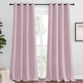 NICETOWN Baby Pink Blackout Curtains 96 inches Length by NICETOWN