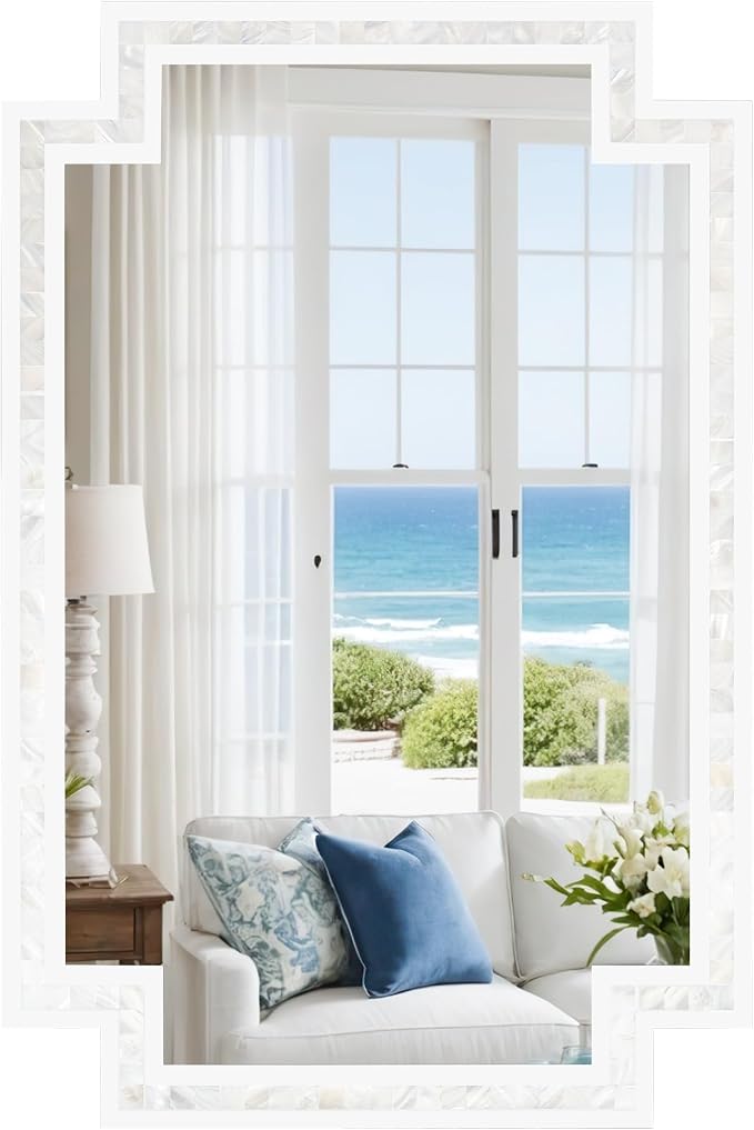 Tanmicoshomy 24 x 36 Inch White Bathroom Mirrors - Image 8