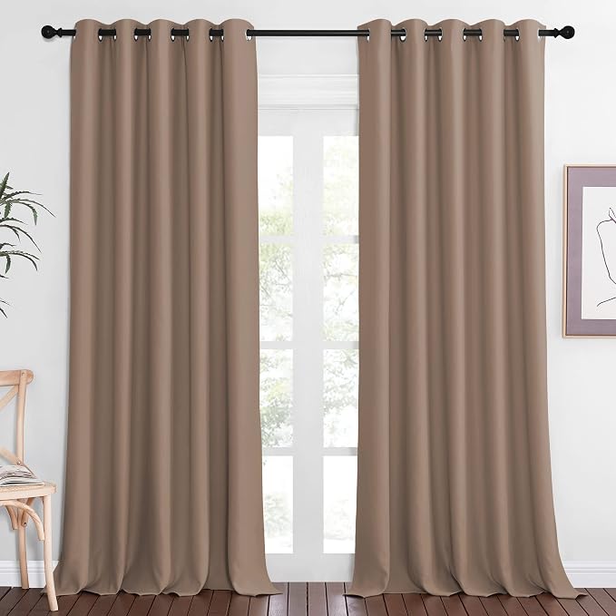 NICETOWN Sliding Door Window Treatment Blackout Patio Door Curtain Panels - Image 8