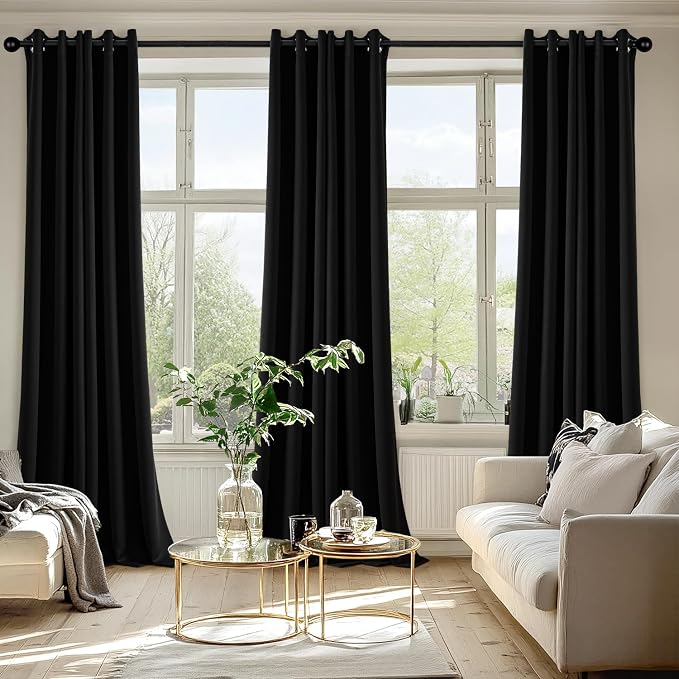MIULEE Blackout Curtains for Bedroom Living Room 2 Panels, Thermal Insulated - Image 6