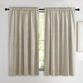 NICETOWN Camel Velvet Curtains 63 Inch Long 52 Wide, Room Darkening Vision by NICETOWN