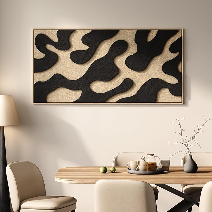 Large Framed 3D Abstract Wall Art - Image 3