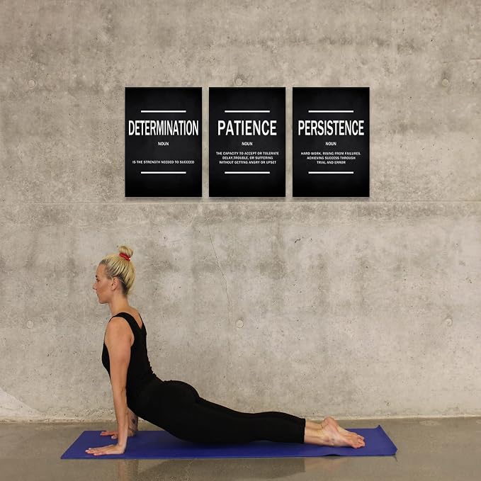 KAWAHONE Inspiration Quotes Wall Art, Motivational Determination Patience - Image 4