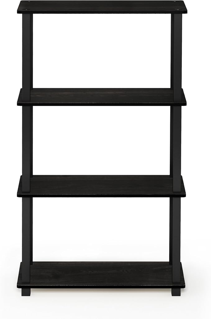 Furinno TURN-S-TUBE Storage Shelves, 4-Tier Book Shelf, Corner Shelf, Toolless - Image 6