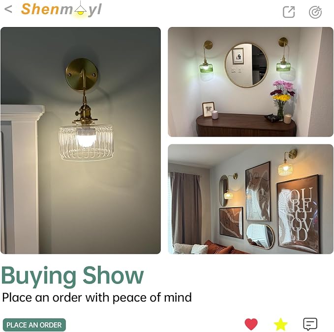 Shenmoyl Battery Operated Wall Sconce - Image 7
