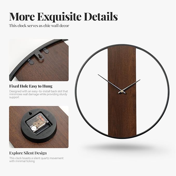 Large Wall Clock 30 Inch Modern Wall Clock - Image 4
