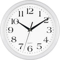 Bernhard Products White Wall Clock Silent Non Ticking 10 Inch Quality Quartz by BernhardProducts