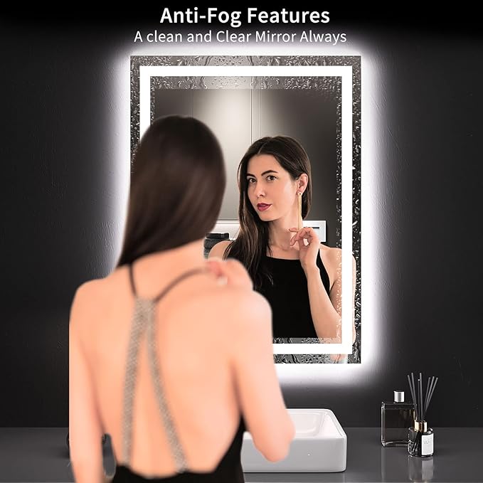 LOAAO 24X32 LED Bathroom Mirror - Image 3