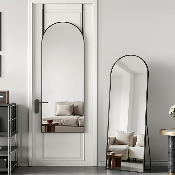 Antok 58" x21” Arched Full Length Floor Mirror, Free Standing/Wall Mount/Leaning by AntokMirror