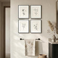 Framed Black and White Botanical Wall Art by Cuspin