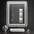40"x32" LED Bathroom Mirror by WISSMILESHOME