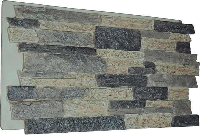 Ekena Millwork 49"W x 25 1/2"H x 1 1/4"D Acadia Ledge Stacked Stone, StoneWall by EkenaMillwork
